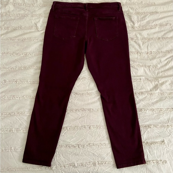 Ava & Viv Plus Size Burgundy Jean - Picture 3 of 8